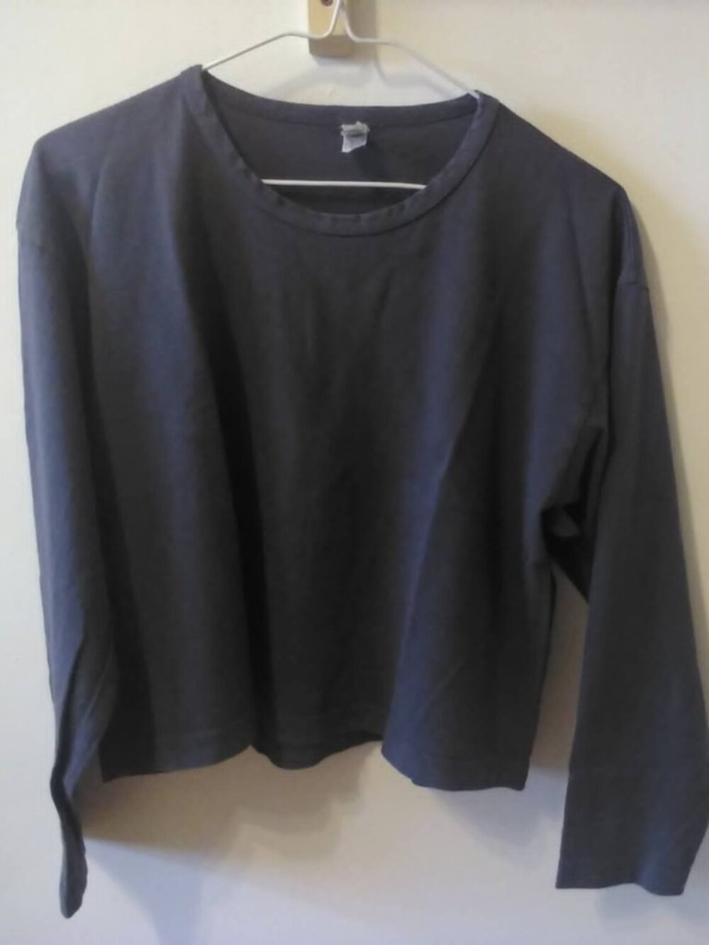 Los Angeles Apparel long sleeve cropped t shirt